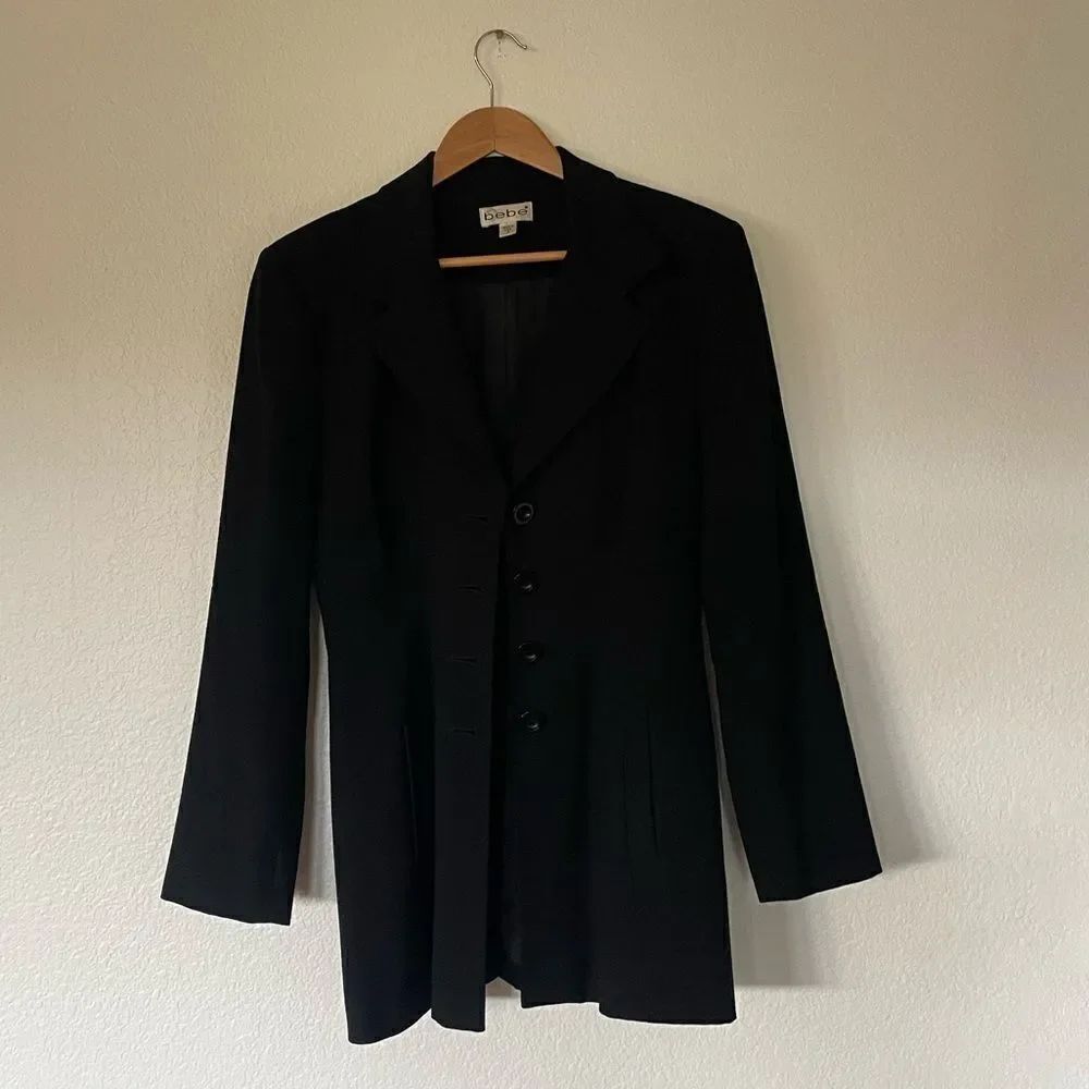 Bebe black blazer jacket - Picture 2 of 5